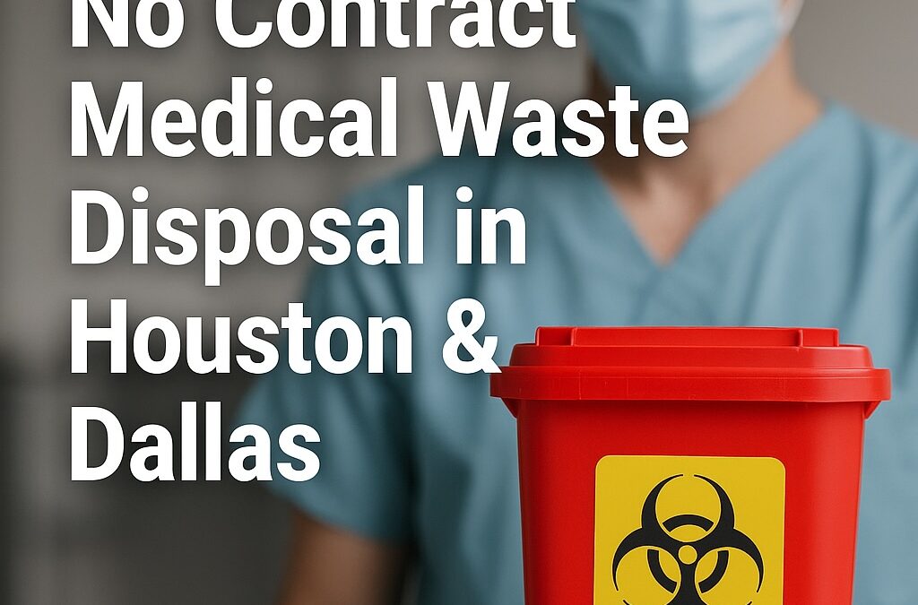 No Contract Medical Waste Disposal in Houston & Dallas | Flexible, Compliant & Affordable Solutions
